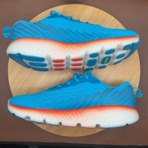Skechers - Men's Go Run Maxroad 5 Blue/Orange Sz 9.5 - Picture 4 of 10